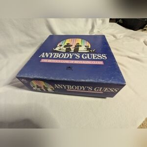 Anybody's Guess Game Vintage 1990 original Anybody's Guess.